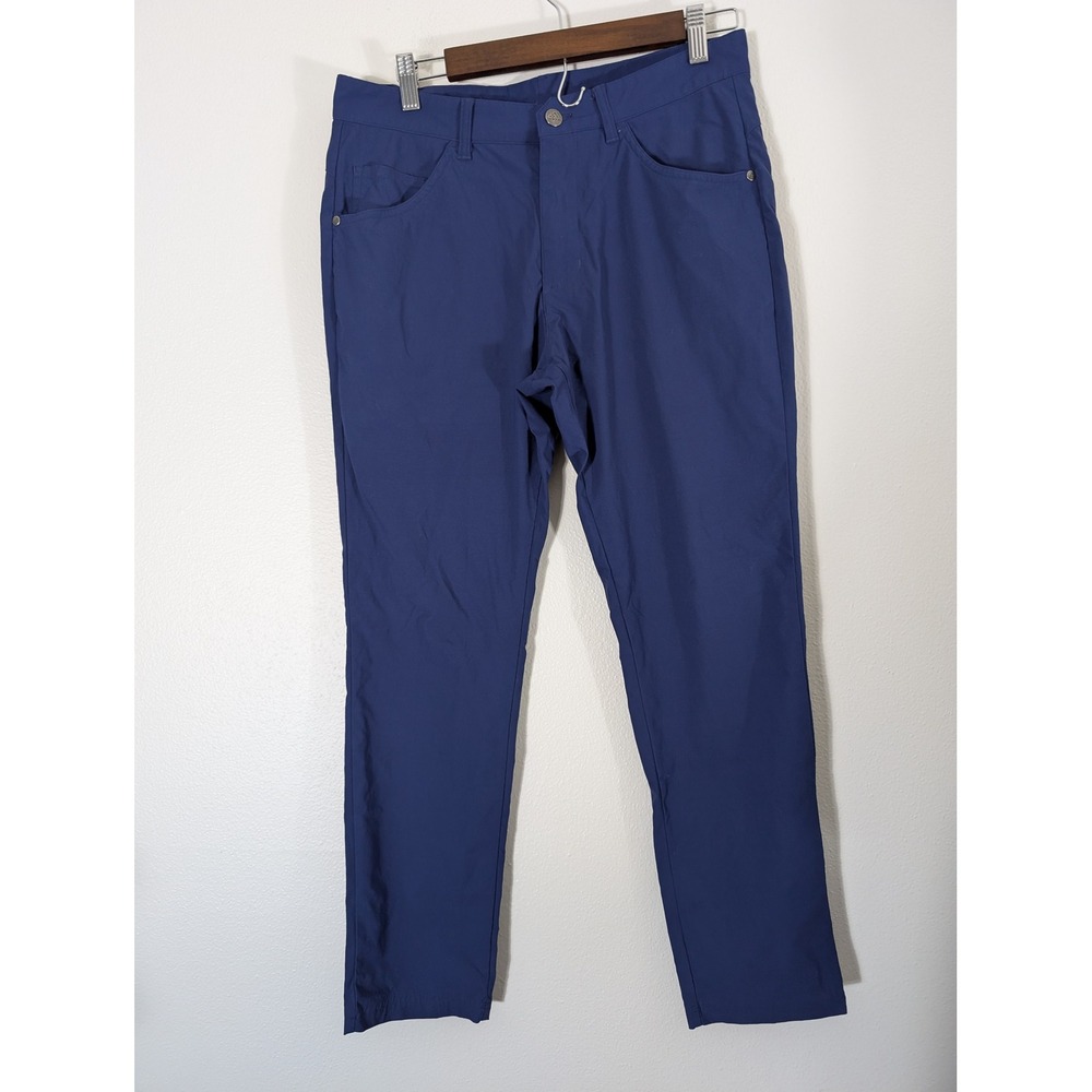 Adidas Adicross Mens 30/30 Golf Pants Blue 5-Pocket Performance Trousers Active